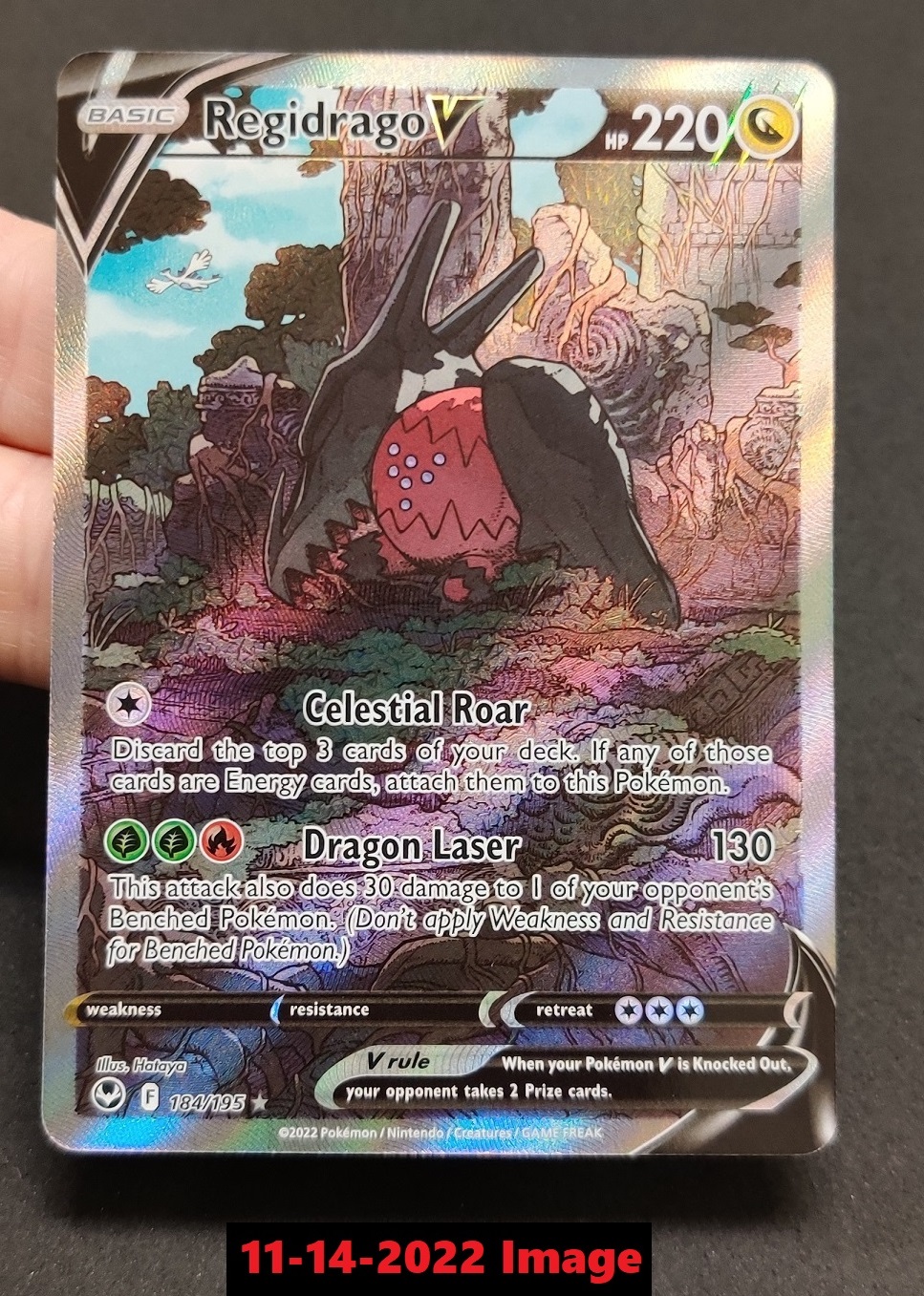 Regidrago V (Alternate Full Art) - 184/195 - Ultra Rare